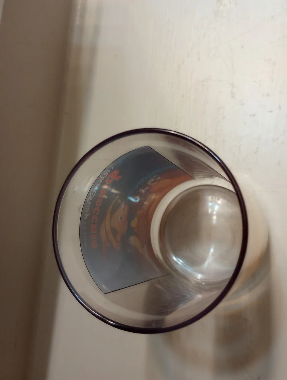 Burger King And Disney Pinocchio Promotional Plastic Cup 1994